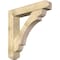 Ekena Millwork Olympic Craftsman Rough Sawn Bracket w/ Offset Brace, Douglas Fir, 8"W x 42"D x 42"H BKT0806X42X42OLY04RDF - alternate 1